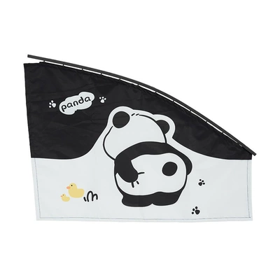for All Seasons, Sun | Car curtains - naughty-panda-sunshade-drivers-side