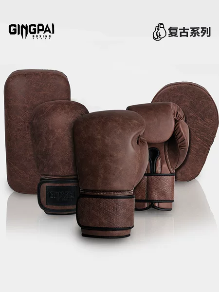Professional Boxing Gloves, Sanda Fighting, Muay Thai Sandbag Boxing Gloves, Adult Men's and Women's Microfiber Leather Muay Thai Fighting Training