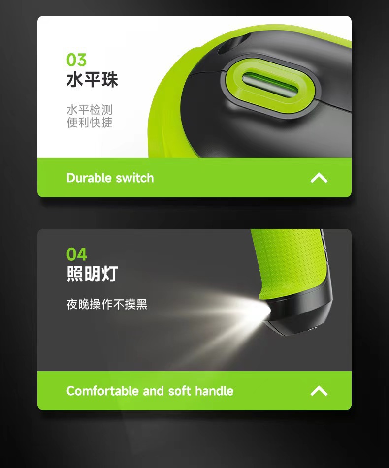 Cross-Border Special Supply for Car Repair and Tire Replacement Electric Wrench with Led Electric Tire Installation 12V Car Impact Wrench