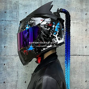 AIS Motorcycle Helmet Full Face Double Visor Bluetooth 3C Certified