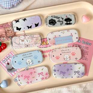 Ins-Style Cute Cartoon Japanese and Korean Animal Flower Mirror Makeup Mirror Stand Mirror Fashion Adhesive Support Desktop