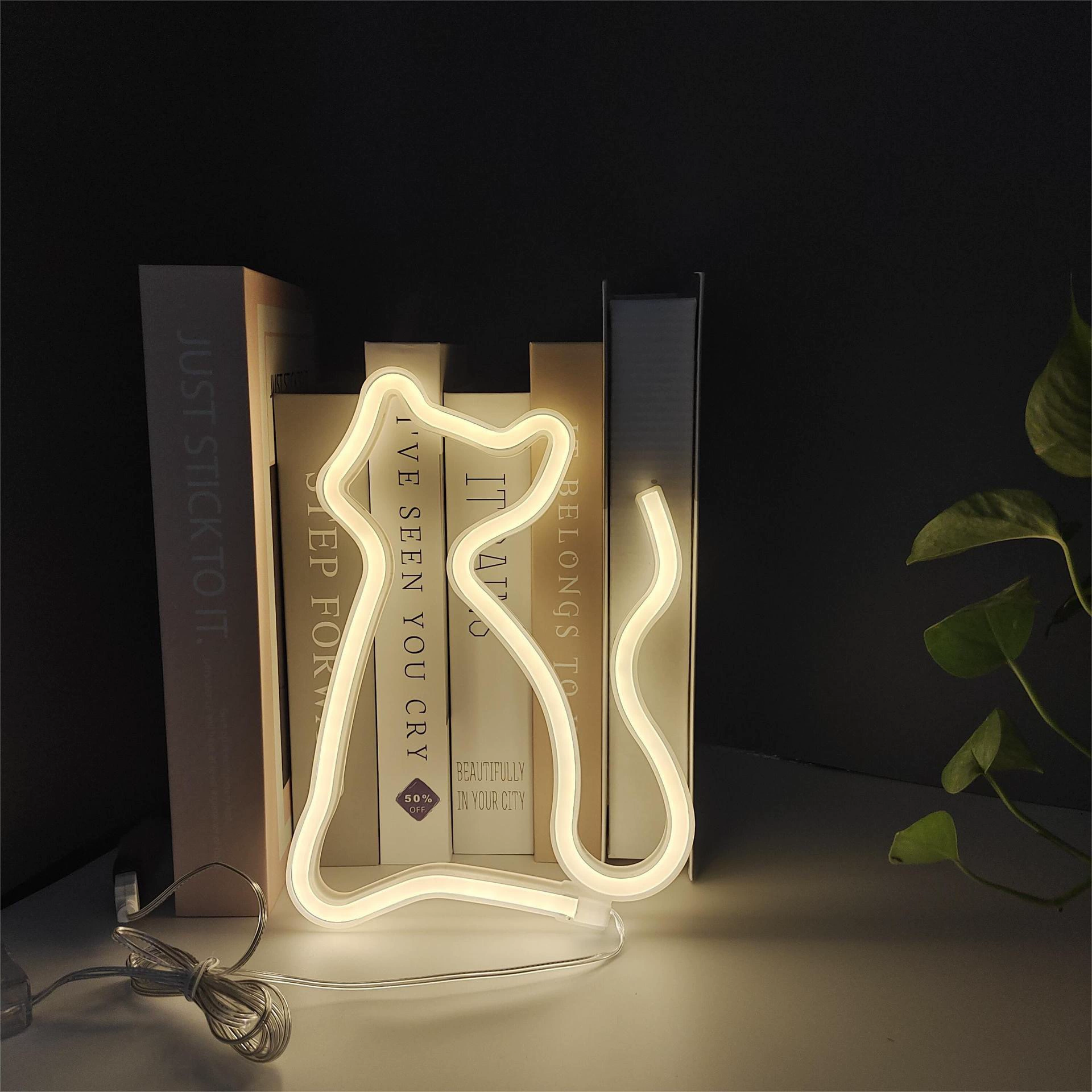 Луна-планета с неоном LED неоновая лампа, декоративный ночник, батарея 3В, разные размеры