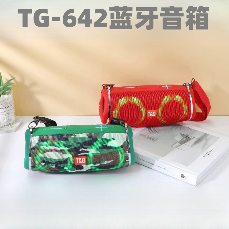 Nuevo TG642 altavoz Bluetooth portátil al aire libre LED luz de color pesado subwoofer batería sonido especial para la danza cuadrada