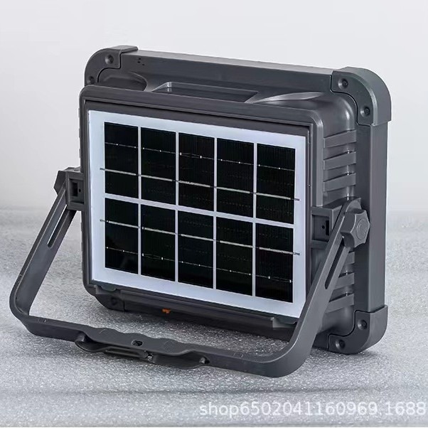 2024 nueva luz solar plegable para camping al aire libre, puesto, banco de energía móvil, iluminación portátil