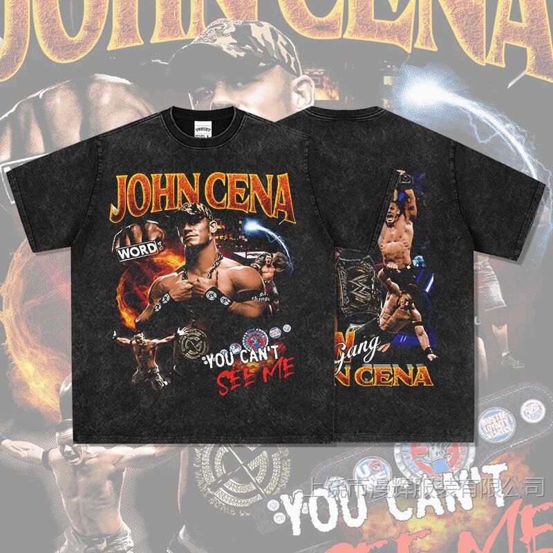 Pure cotton short-sleeve T-shirt for men, boxing American-style round-neck T-shirt, long-sleeve vintage HN print, short-sleeve JO John heavy-duty ENA Pure cotton short-sleeve T-shirt for men, boxing American-style round-neck T-shirt, long-sleeve vintage HN print, short-sleeve JO John heavy-duty ENA