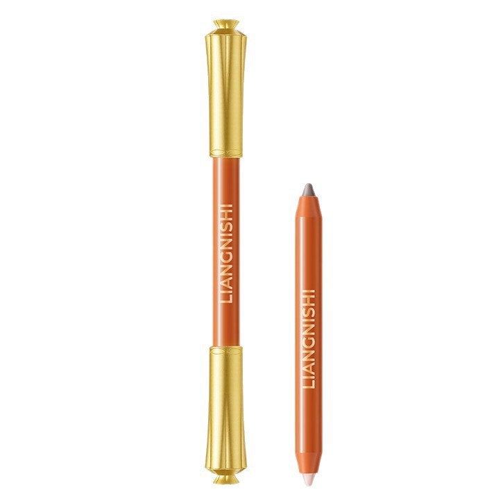 Beautiful Nishi Pen de doble cabeza resaltado estereoscópico natural brillante contorno de la sombra de la nariz no es fácil de quitar el maquillaje