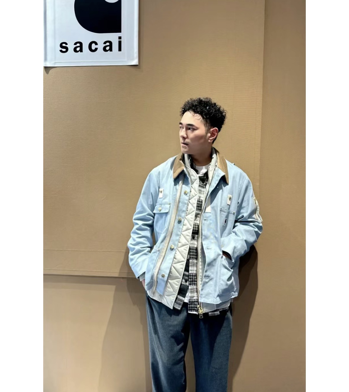 High quality Kaha carha joint name sac @ I canvas workwear lapel jacket loose zipper coat Michigan