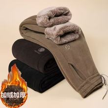 冬季新款特厚中老年女裤高腰宽松加绒加厚哈伦裤妈妈装保暖休闲裤