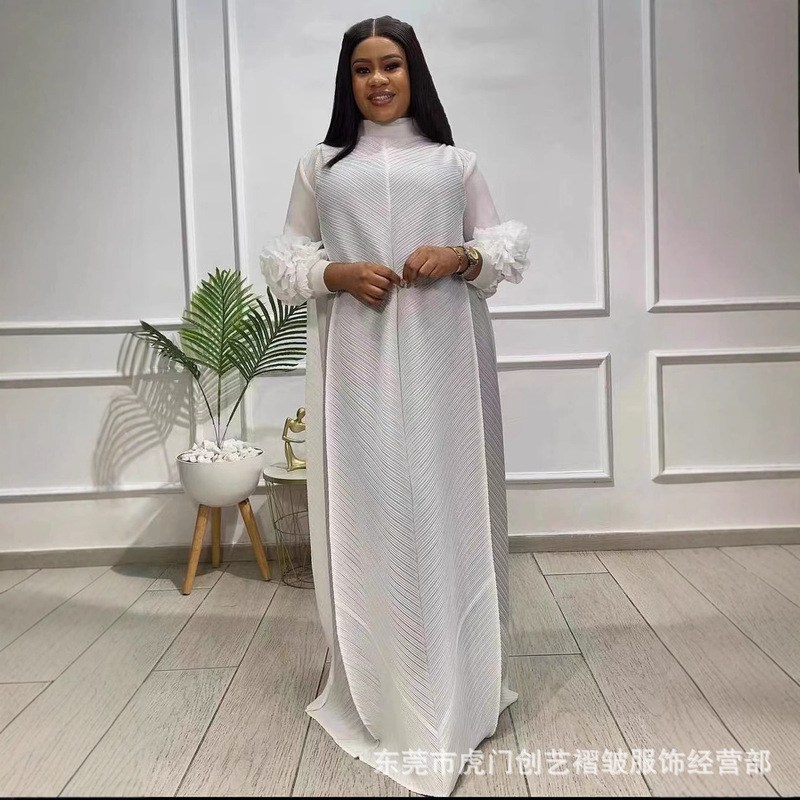 High-End Foreign Trade Dresses, Hot-Selling Women's Clothing, Loose-Fitting Plus-Size Elegant Issey Miyake-Style Dresses High-End Foreign Trade Dresses, Hot-Selling Women's Clothing, Loose-Fitting Plus-Size Elegant Issey Miyake-Style Dresses