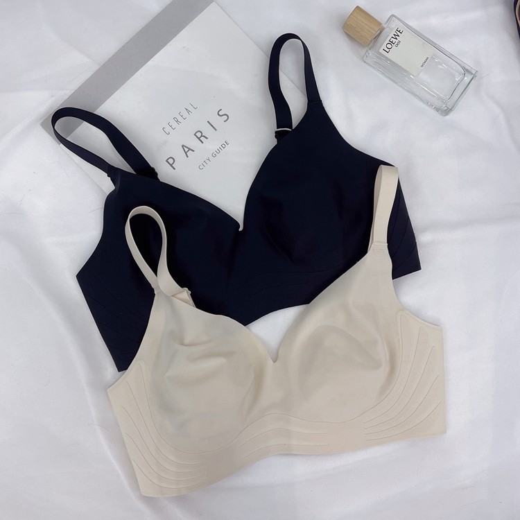 Orejas de conejo ropa interior de mujer inalámbrico micro push-up delgado pecho grande pequeño sujetador de sueño colección de senos anti-flacidez 882