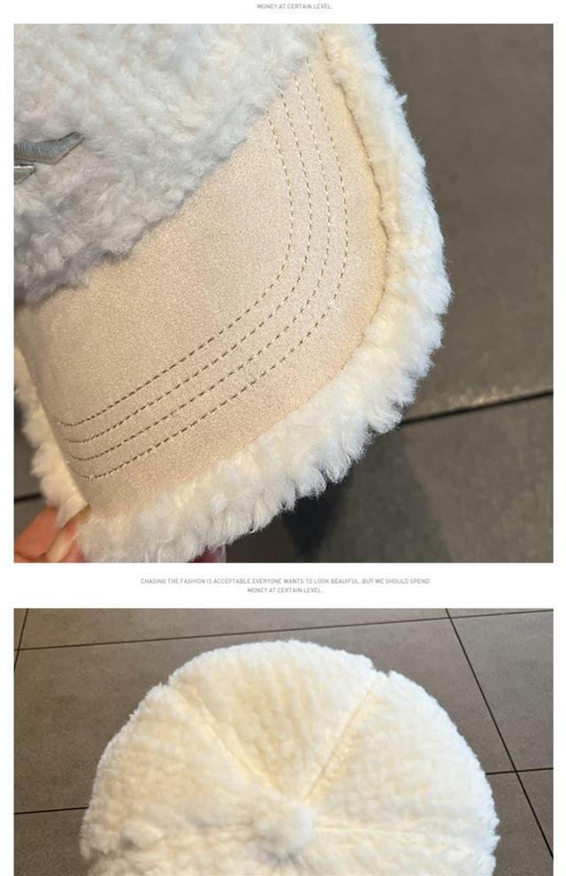Warm Winter Women's Lamb Wool Baseball Cap