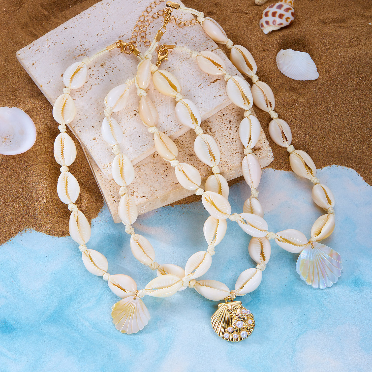 25g Weight Lobster Trigger Clasp Closure Clasp Closure Type Shell Pendant Material Pendant Necklace Classification Shell Chain Material 1 Piece Quantity Holiday, Travel Occasion Alloy, Shell Material Shell Pattern All Seasons Season Women's Gender Beach Style Beach Shell Alloy Shell Lobster Trigger Clasp Closure Pendant Necklaces Wholesale 2