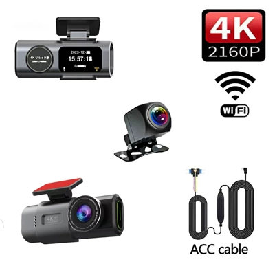 Dual Recording, Wifi Mobile Phone – Driving recorder - 4k-dual-lens-front-rear-acc