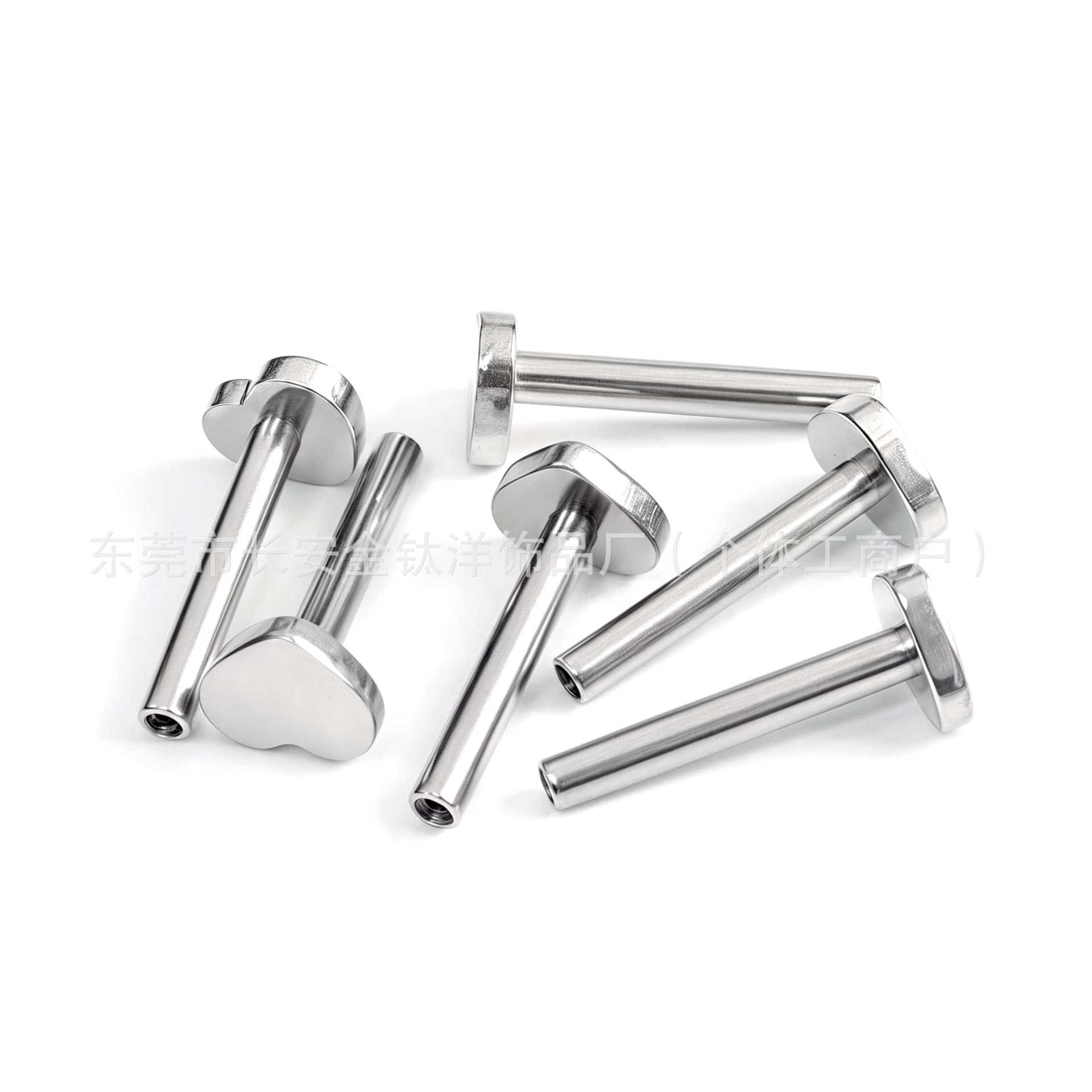 Labret piercing jewelry detail image