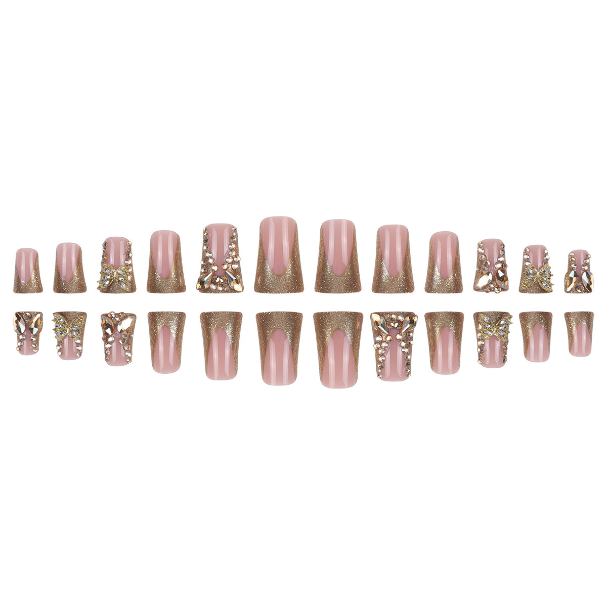 40g Weight press-on nails Nail Supplies Plastic Material Solid Color Pattern Solid Color Plastic Press-on Nails 4