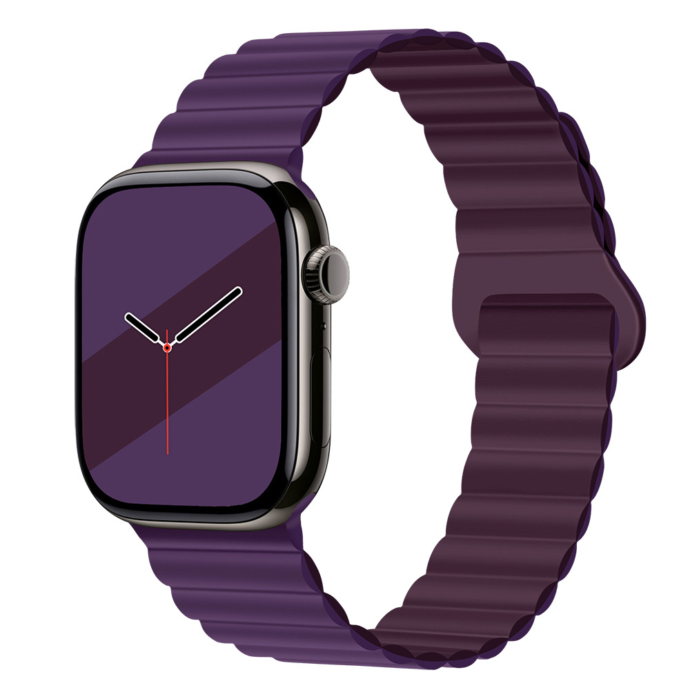 30g Weight Apple Smart Watch Magnetic Strap Classification Silica Gel Material Solid Color Pattern Casual, Fashion style Style Casual Fashion Style Solid Color Apple Smart Watch Magnetic Strap 74
