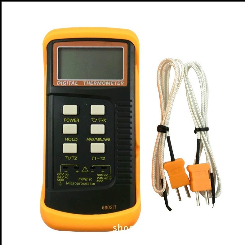Шэньчжэнь Mingxin высокотемпературный термометр цифровой термометр двухканальный термометр DM6802