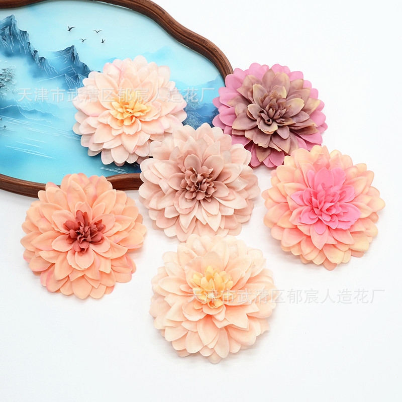 Pintura al óleo de flores de crisantemo simulación de flores de crisantemo de crisantemo DiDi sombrero sombrero de sol decoración flor caja de flores image 4