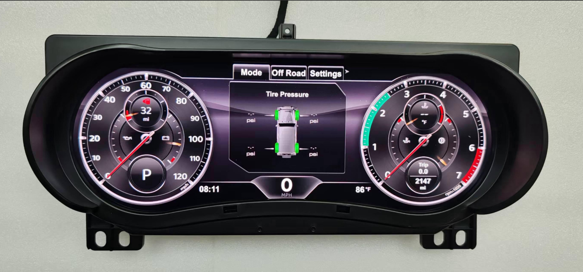 Suitable for Jeep Wrangler Jl2018-2023 Full Lcd Dashboard, Non-Destructive Direct Plug-In Multi-Function Lcd Instrument