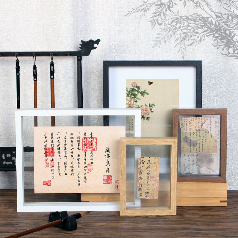 Double-Sided Glass Photo Frame Creative Table Stereo Book Method DIY Specimen Photo Frame 6 Inches 78 Picture Frame Ornament Frame