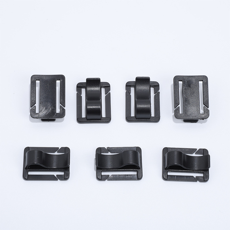 Inventario nuevo gancho de hebilla de plástico abierto en forma japonesa ajustable multifuncional bolsa de hebilla de cinturón de clip de teléfono móvil tres hebillas