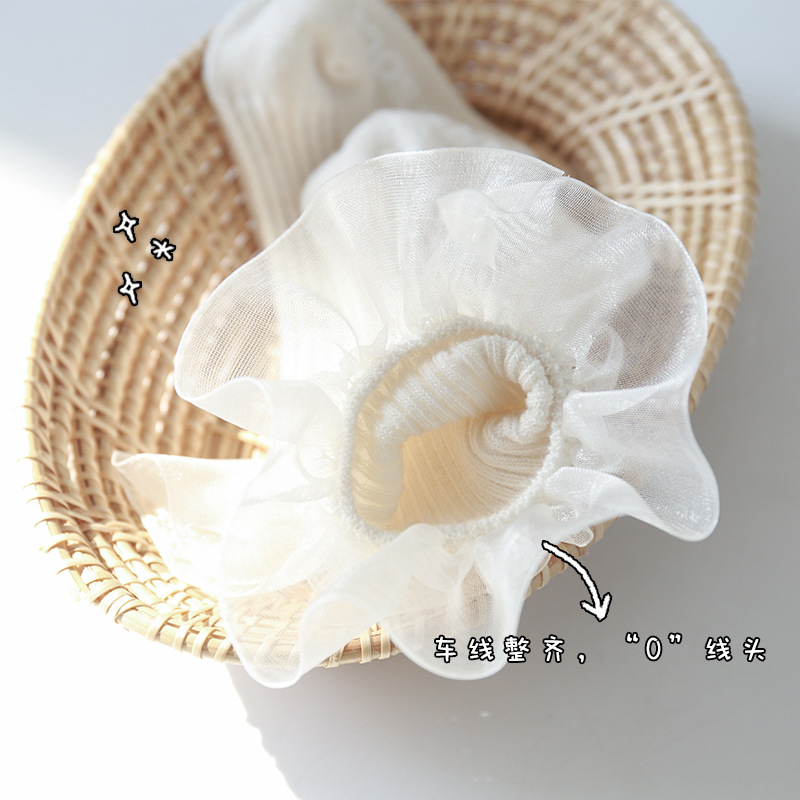 21 Primavera y otoño nuevo bebé Calcetines de encaje princesa coreana Calcetines antideslizantes dispensar calcetines de niño de algodón peinado calcetines de niñas