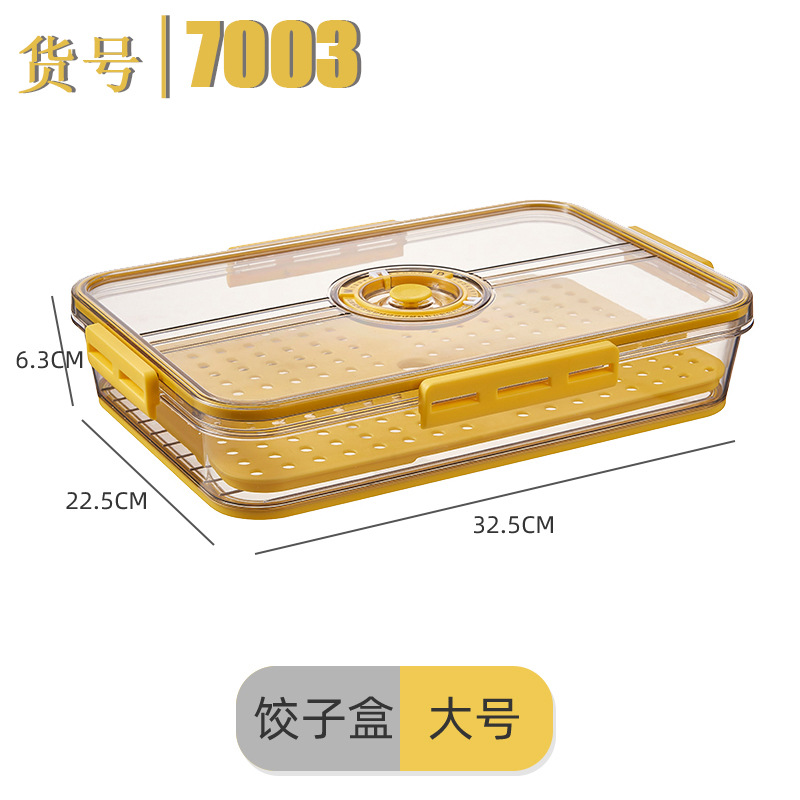 Refrigerador caja de almacenamiento plástico cocina organizador sincronización congelado PET sellado blanco transparente verduras y frutas