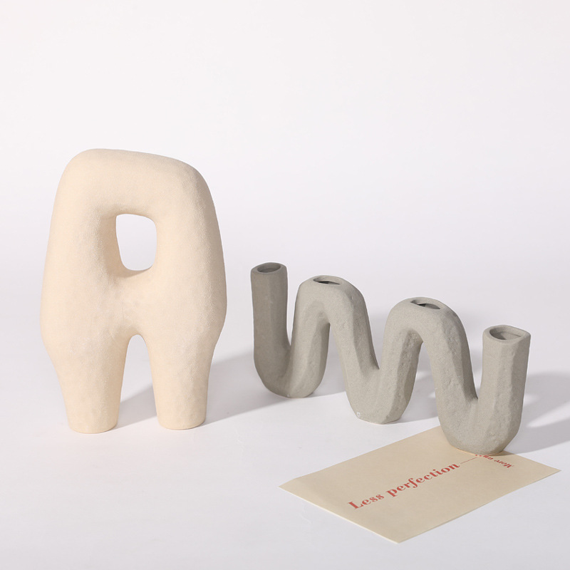 Simple moderna de cerámica geométrica abstracta decoración gabinete estudio pasillo artesanía decoración modelo habitación decoración suave