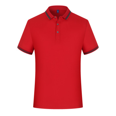 批发夏季翻领短袖POLO衫广告衫高端班服团体服企业logo字来图定制