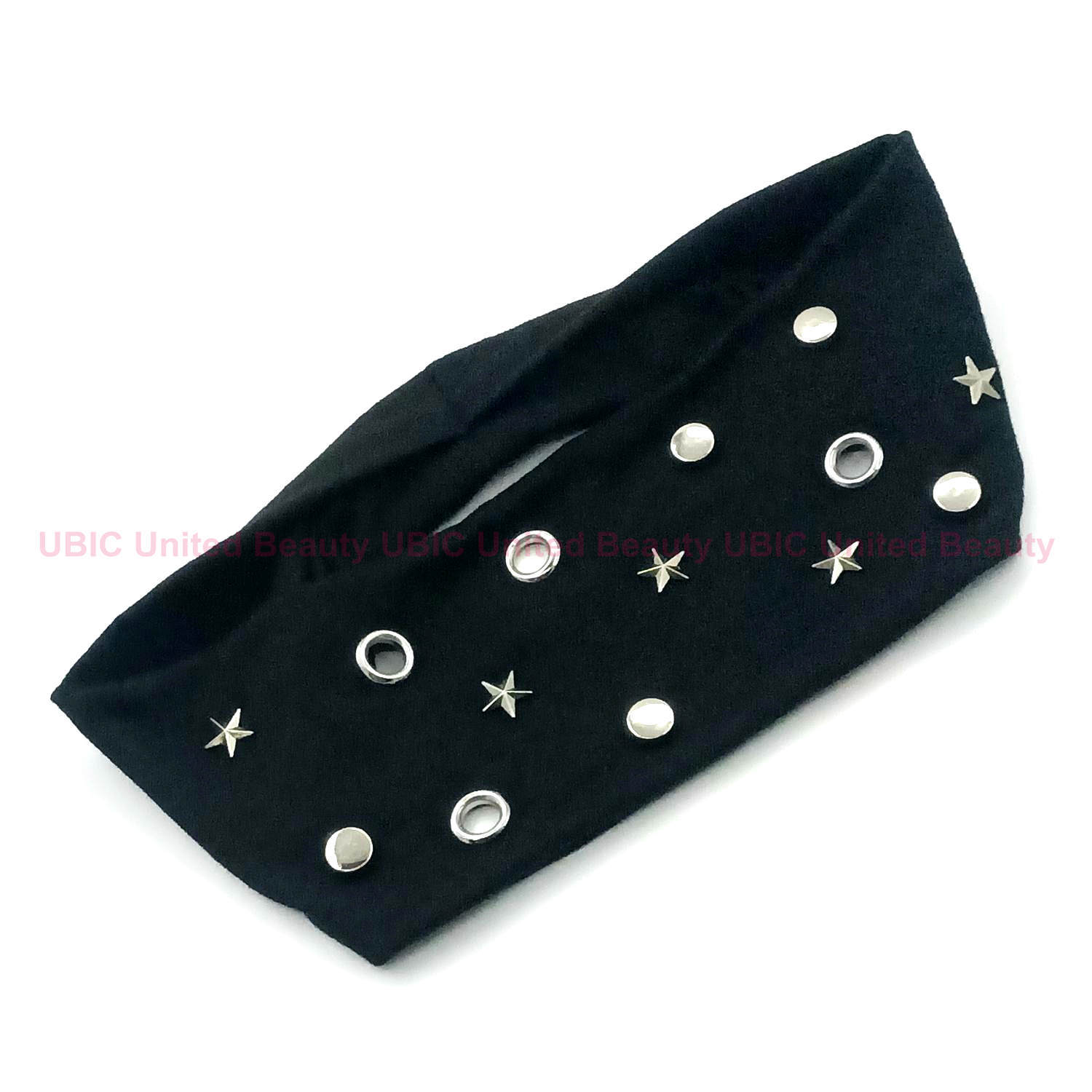 HW250604-45x8cm朋克风圆气眼五角星平面钉混搭弹