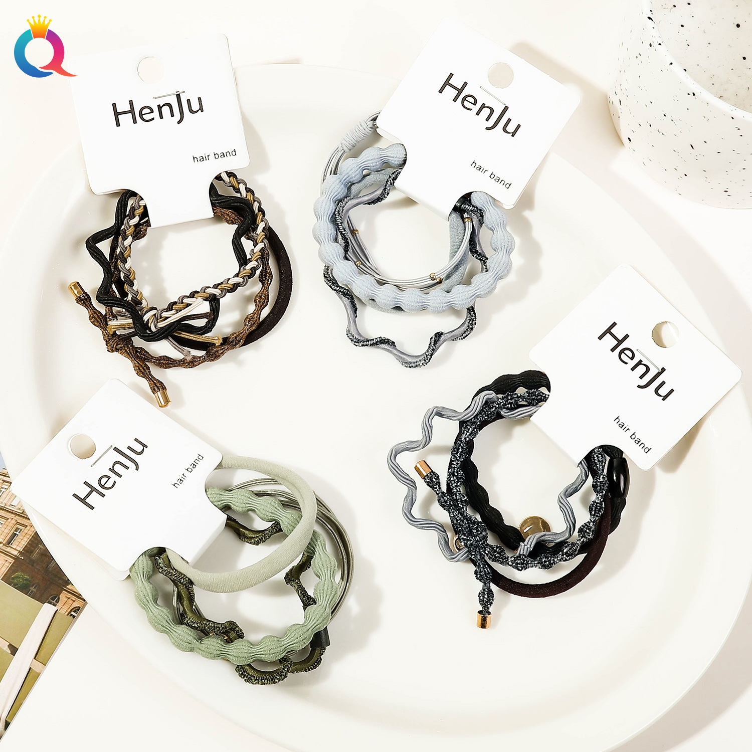 Women's Simple Style Commute Waves Cloth Hair Tie display picture 3