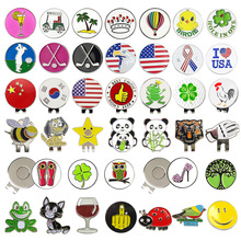 高尔夫帽夹Golf Clip Mark马克 25mm圆币银色高尔夫金属球位标