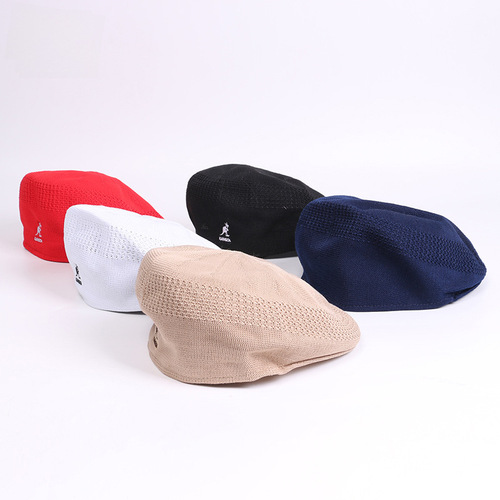 Kangaroo Beanie Hat for Kids - Spring and Autumn  New Netizen British Retro Korean Version Trendy INS Artist Hat