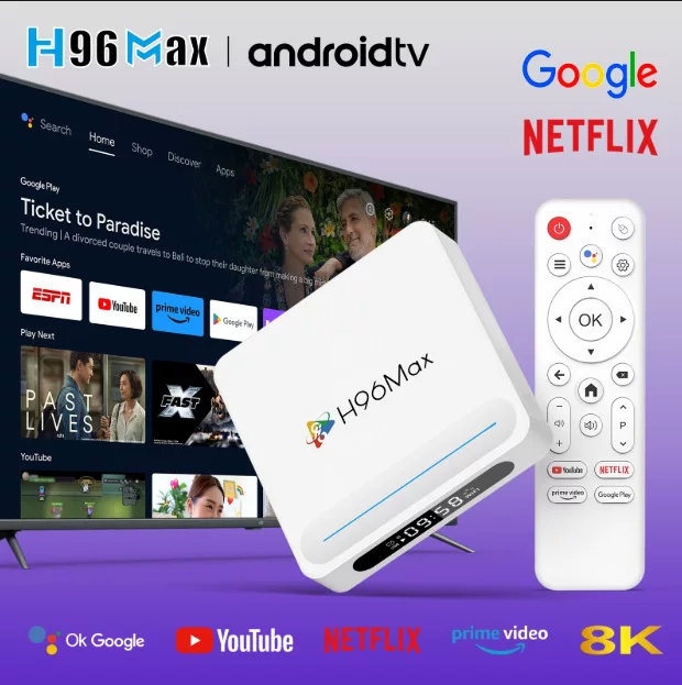 H96MAX H618 PLUS ТВ-приставка, H618 Android 14, HD 8K TV box