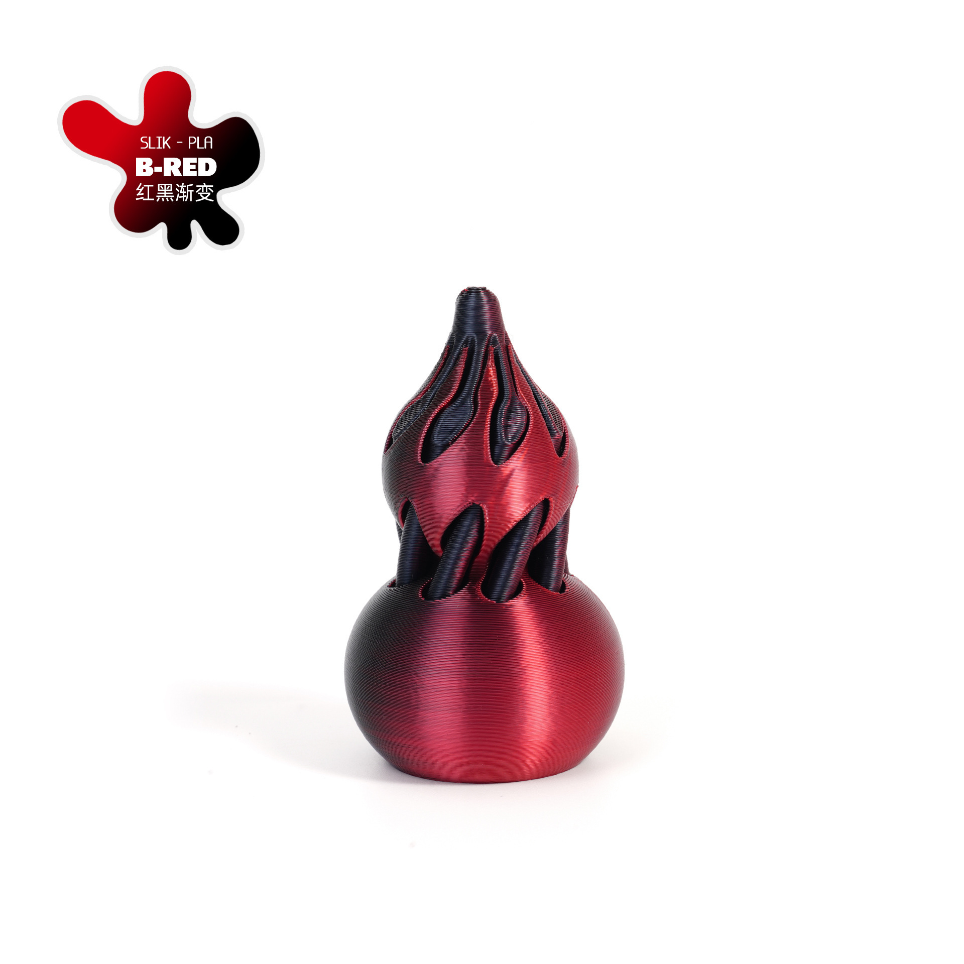 Impresión transfronteriza 3D calabaza descompresora espiral espiral descompresora artefacto regalo ornamentos de punta de dedo de dos colores vórtice juego