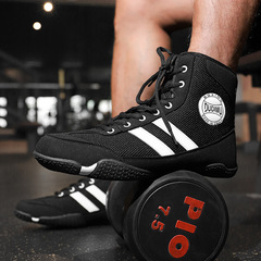 Boxing shoes for men and women, squat and deadlift training shoes, sanda and Muay Thai fighting shoes, indoor fitness professional Taekwondo and boxing shoes, wrestling shoes.