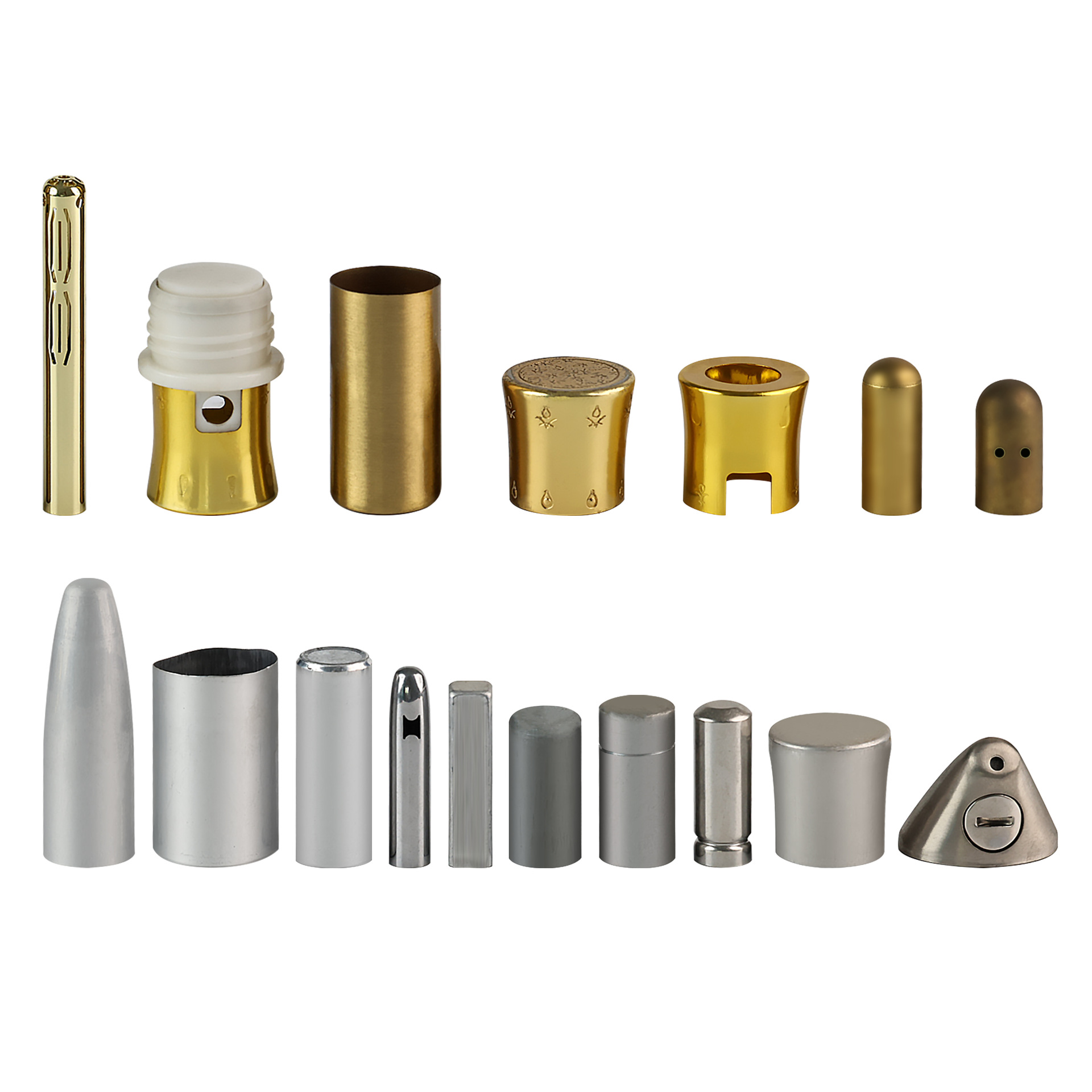 数控车床五金铜件小圆管锁扣银镀金定位管手工隔珠小直管配件