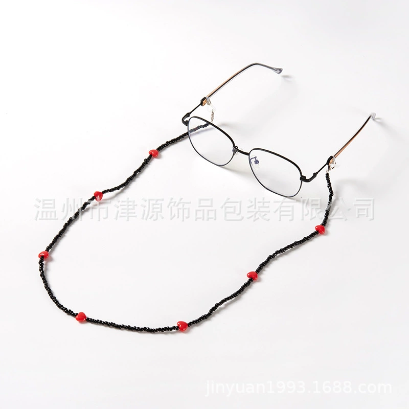 Jinyuan любовь бисером очки цепочка детские очки бусины цепочка Мода подвесная цепочка аксессуары для очков очки веревка