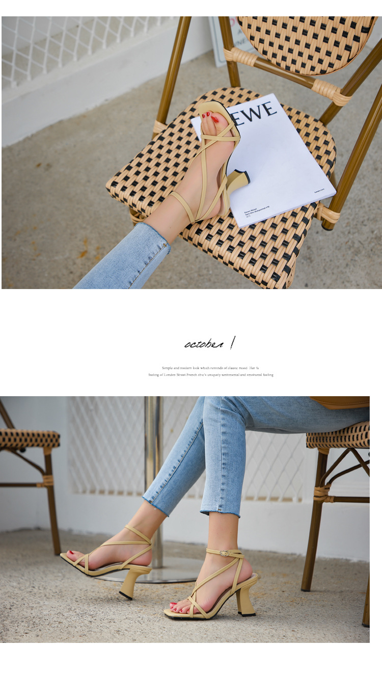 fashion high thick-heeled shoes NSCA38285