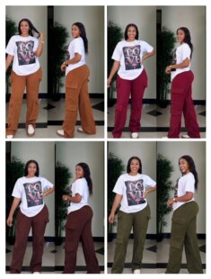 Trousers for leisure, trend fashionable universal set, (Physicals), simple and elegant design, loose fit