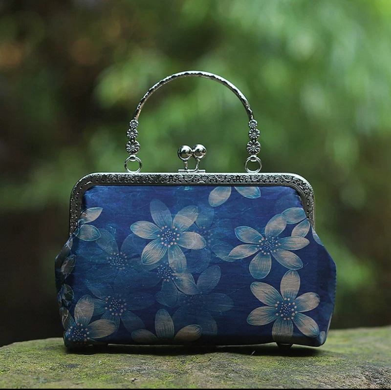 中国風刺繍口金バッグdiy材料バッグ新中国式バッグレトロ晩餐カバンハンドバッグ|undefined
