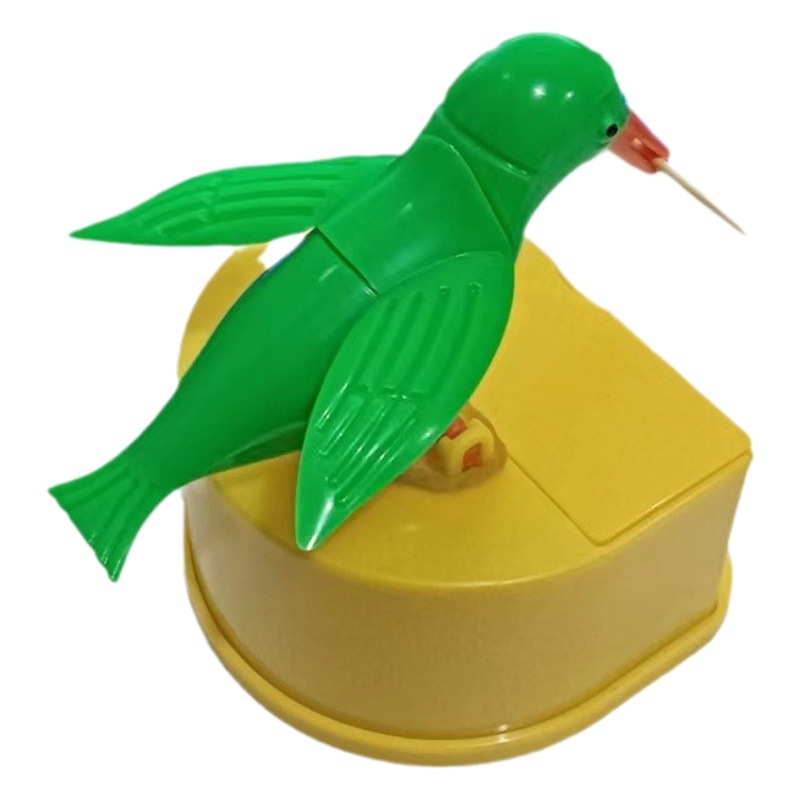 Creative smart toothpick pot cute bird toothpick box tube press toothpick box home living room toothpick storage box