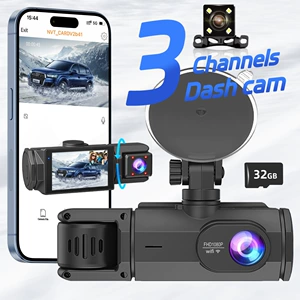 HD 1080P üç qeydli avtomobil DVR, mobil telefon bağlantısı, infraqırmızı gecə görmə