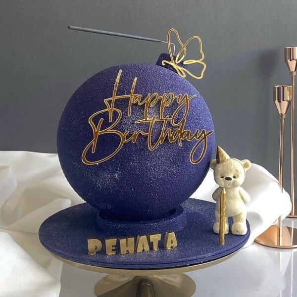 Cross -border INS Wind Birthday Happy Cake side Ak clan decoration…