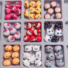 高品UVメッキかわいいアニメ萌え粒ストレートビーズdiy携帯電話チェーン掛け材料アクセサリーアクセサリー散珠