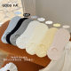 GOOD FA 2025 spring and summer cotton three-dimensional hemp pattern sweat-absorbent breathable anti-heel boat socks 25104