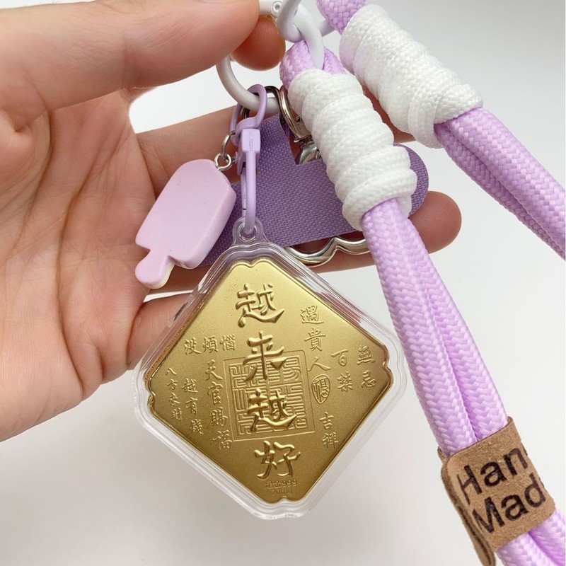 水貝人気ラブブゴールドキーホルダー LABUBU バッグペンダントパンダペンダント携帯電話チェーン漫画卸売|undefined