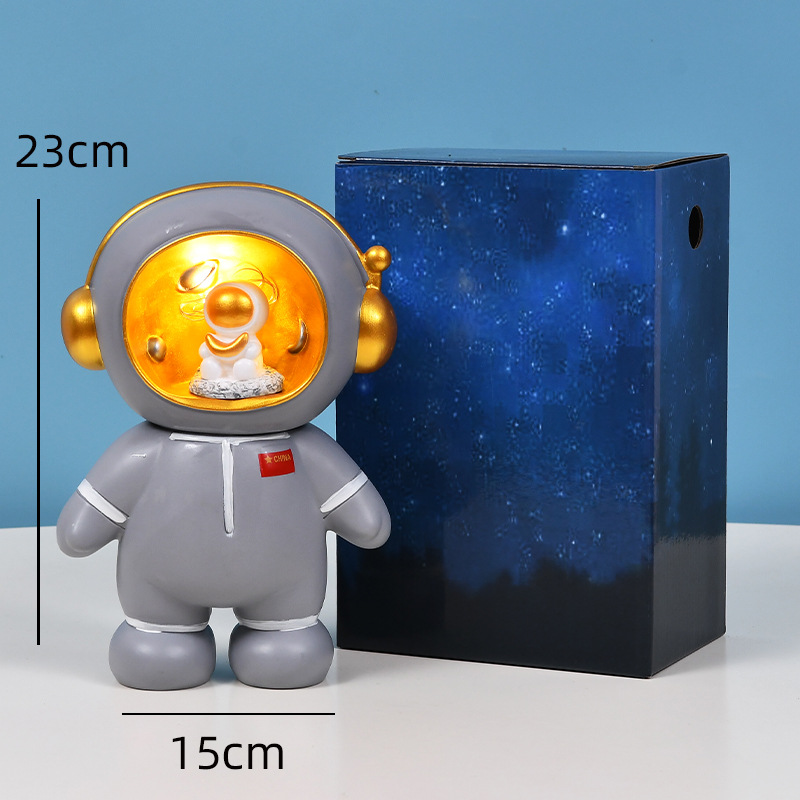 Astronaut, night light, piggy bank
