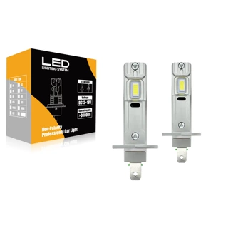 LED汽车大灯 汽车LED雾灯12V车灯H1 H3 H4 H7 无风扇直插款LED灯