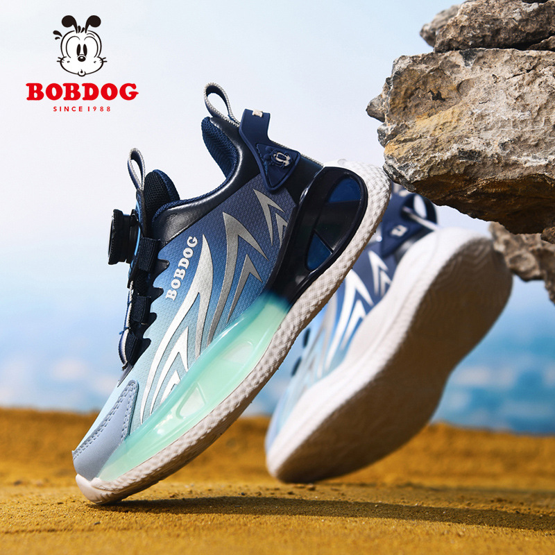 Zapatos para niños de primavera y otoño, zapatos deportivos impermeables de cuero para niños de 6 - 12 años de edad, zapatos de balón rotativos